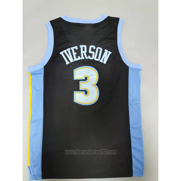 Camiseta Denver Nuggets Allen Iverson #3 Mitchell & Ness 2006-07 Negro